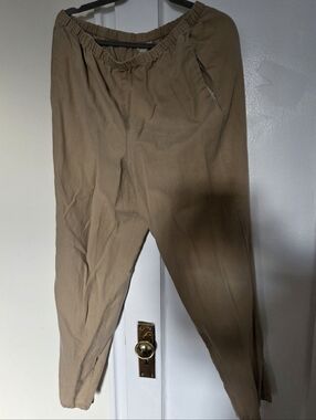 Women's J. Crew Elastic Waist Linen Khakis